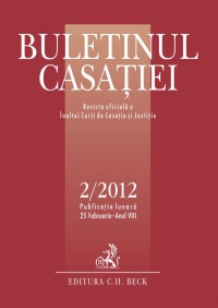 Buletinul Casatiei, nr. 2/2012