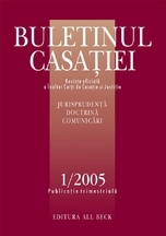 Buletinul Casatiei, Nr. 1/2005