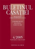 Buletinul Casatiei, Nr. 4/2005