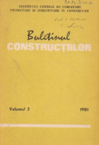 Buletinul constructiilor, Volumul 3/1981