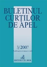 Buletinul Curtilor de Apel, Nr.3/2007