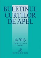 Buletinul Curtilor de Apel, Nr. 4/2013