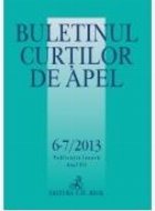 Buletinul Curtilor de Apel. Nr. 6-7/2013