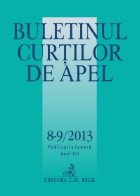 Buletinul Curtilor de Apel, Nr. 8-9/2013