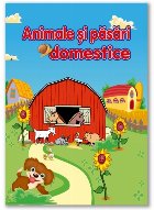 Caiet colorat Animale pasari domestice