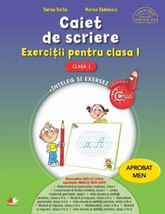 Caiet de scriere. Exercitii pentru clasa I