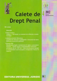 Caiete de Drept Penal nr. 4/2012