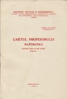 Caietul profesorului Matematica pentru anul