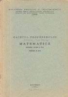 Caietul profesorului Matematica pentru clasa