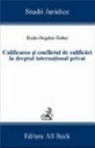 Calificarea conflictul calificari dreptul international