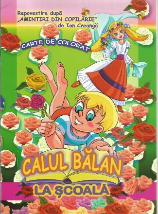 Calul balan - carte de colorat