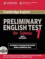 Cambridge Preliminary English Test for Schools 1 Self-Study Pack (Student's Book with Answers with Audio CDs (2))