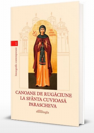 Canoane de rugăciune la Sfânta Cuvioasă Parascheva de la Iaşi : text după melosurile bisericeşti încetăţenite şi îndeosebi după cele aghiorite,scrise în Sfânta şi Marea Mănăstire a Vatopedului din Sfântul Munte al Athonului, în luna iulie a anului 2022,în