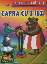 Capra cu 3 iezi - repovestire dupa Ion Creanga (carte de colorat + poveste)