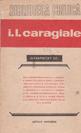 I.L.Caragiale interpretat de...