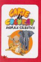 Carte de colorat. Animale salbatice