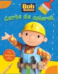 Carte de colorat - Bob Constructorul (albastru)