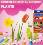 Carte de colorat cu ghicitori - Plante + Creioane color 12 culori