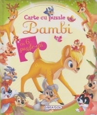 Carte cu puzzle BAMBI (cu 6 puzzle-uri)