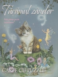 Carte cu puzzle - Taramul zanelor. Patru planse puzzle incantatoare