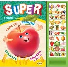Carte cu sunete - Super fructe, legume, cereale, fructe de padure (romana + engleza)