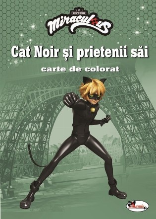 Cat Noir si prietenii sai. Carte de colorat