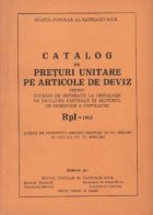 Catalog de preturi unitare pe articole de deviz pentru lucrari de reparatii la instalatii de incalzire central