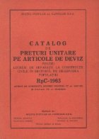 Catalog preturi unitare articole deviz