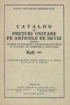 Catalog preturi unitare articole deviz