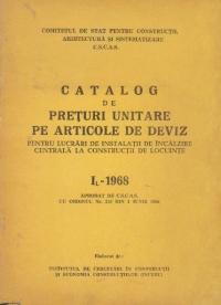 Catalog de preturi unitare de deviz pentru lucrari de instalatii de incalzire centrala la constructii de locuinte