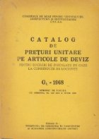 Catalog preturi unitare articole deviz