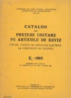 Catalog preturi unitare articole deviz