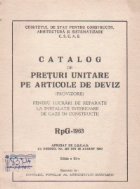 Catalog preturi unitare articoloe deviz