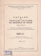 Catalog preturi unitare articole deviz