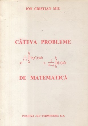 Cateva probleme de matematica