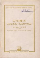 Chimia analitica cantitativa Manual unic