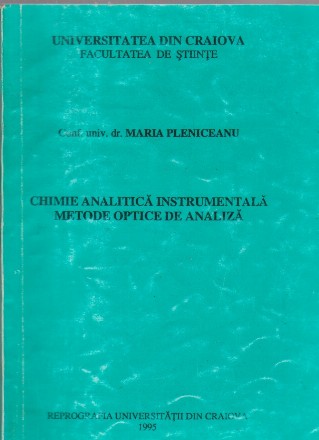 Chimie analitica instrumentala. Metode optice de analiza