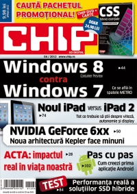 Chip cu DVD, Aprilie 2012 - Windows 8 contra Windows 7