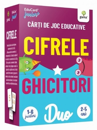 Cifrele - Ghicitori. Carti de joc educative