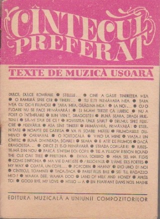 Cintecul preferat - Texte de muzica usoara