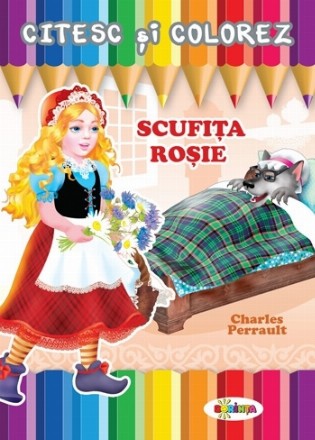 Citesc si colorez - Scufita Rosie