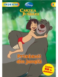 Citim si ne distram nr.1 - Prietenii din jungla (contine 50 de abtibilduri)