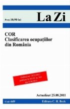 C.O.R. Clasificarea ocupatiilor din Romania. Cod 449. Actualizat la 25.08.2011