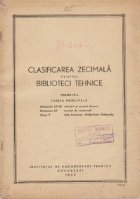 Clasificarea zecimala pentru biblioteci tehnice