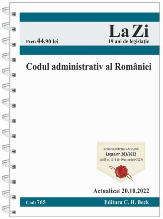 Codul administrativ al României : actualizat octombrie 2022