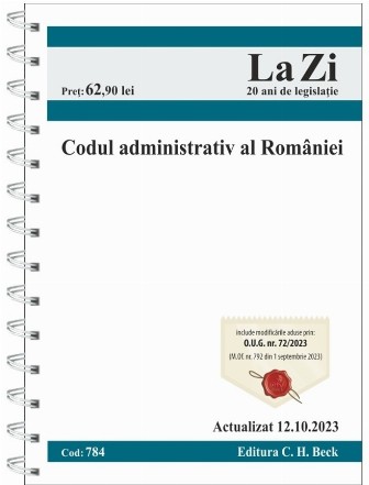 Codul administrativ al României : actualizat octombrie 2023