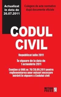 Codul civil - Republicat octombrie 2011