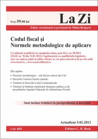 Codul fiscal si Normele metodologice de aplicare. Cod 464