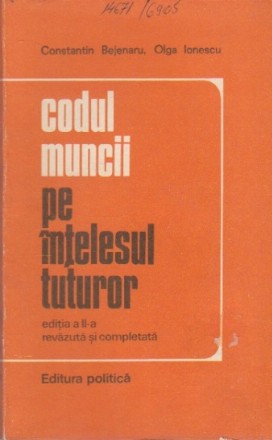 Codul Muncii pe Intelesul Tuturor, Editie 1976