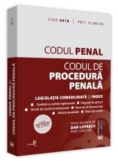 Codul penal si Codul de procedura penala. Editie tiparita pe hartie alba - Legislatie consolidata si index: iunie 2018 - include noi decizii CC si ICCJ